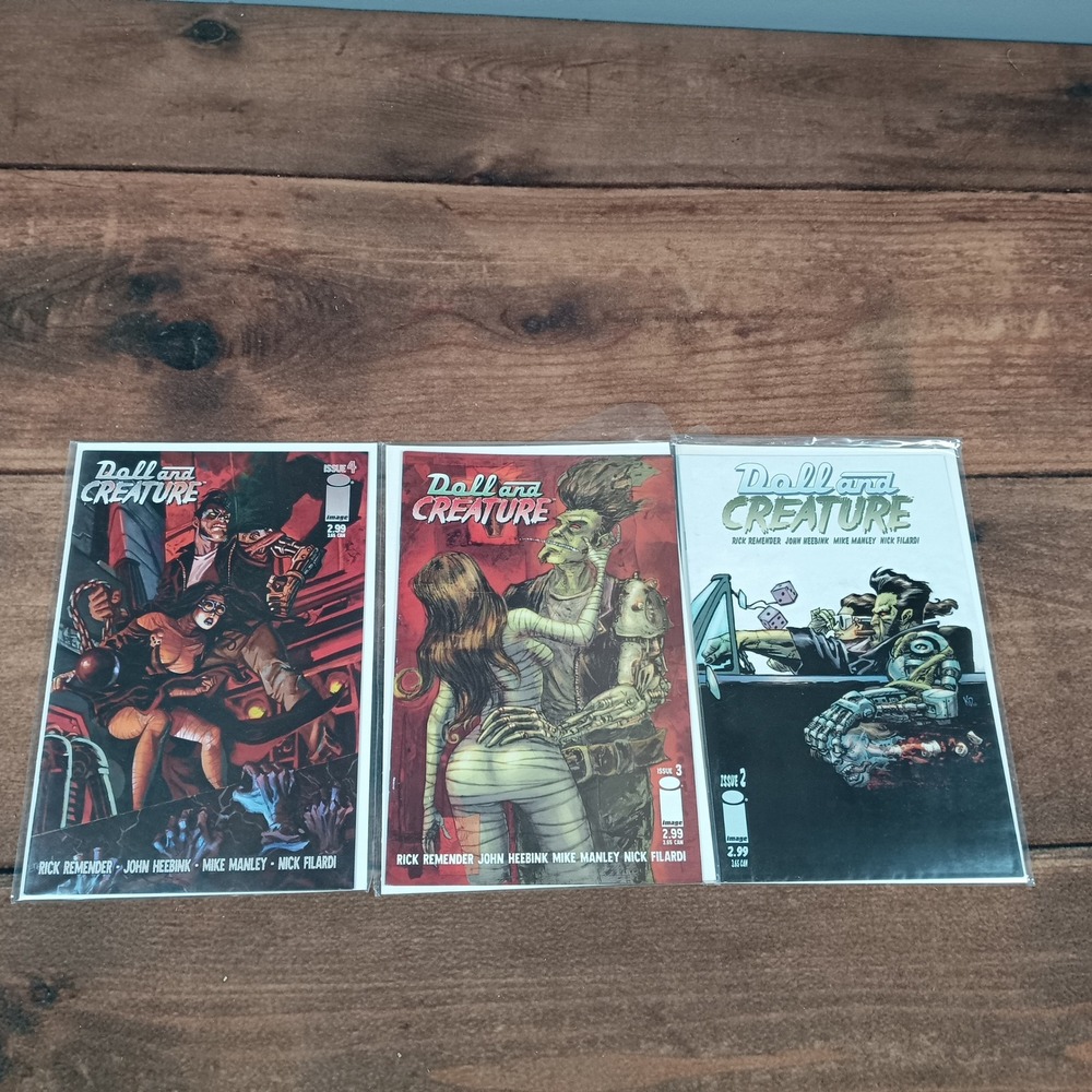 Doll and Creature Comic‎ Book Lot Issue 2 3 4 Image Comics Rick Remender Horror
